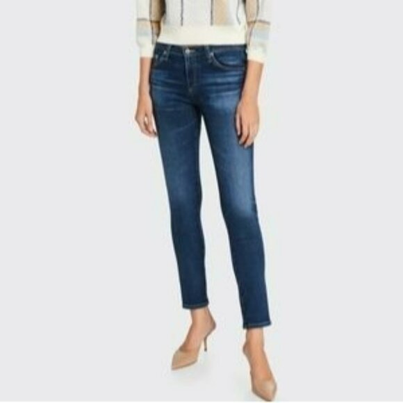 Adriano Goldschmied Womens 30R Stilt Cigarette Jeans  Dark Wash Denim - Picture 1 of 12